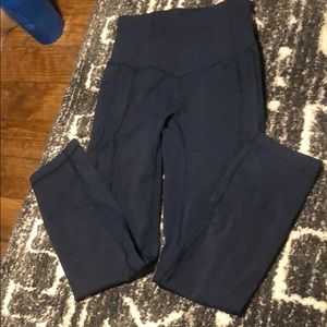 Deep teal All the Right Places Lululemon leggings